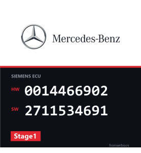 Mercedes-Benz CLK 0014466902 2711534691 Stage1 tuning file
