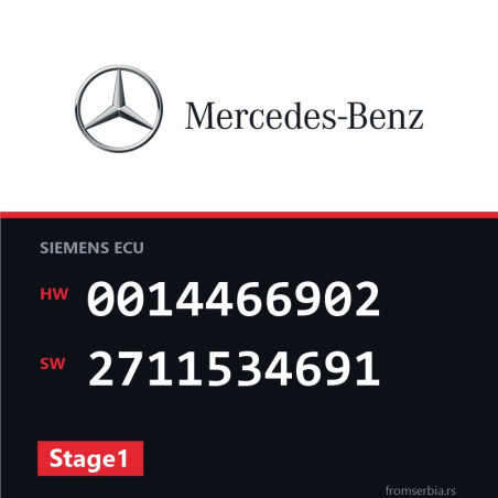 Mercedes-Benz CLK 0014466902 2711534691 Stage1 tuning file