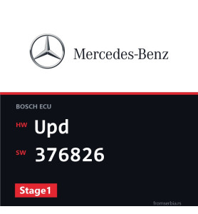Mercedes-Benz E 200 Upd 376826 Stage1 tuning file