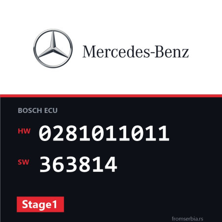 Mercedes-Benz E 220 0281011011 363814 Stage1 tuning file