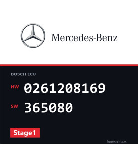 Mercedes-Benz E 240 0261208169 365080 Stage1 tuning file