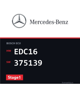 Mercedes-Benz E 280 EDC16 375139 Stage1 tuning file