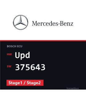 Mercedes-Benz E 320 Upd 375643 Stage1 / Stage2 tuning file