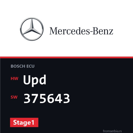 Mercedes-Benz E 320 Upd 375643 Stage1 tuning file