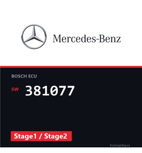 Mercedes-Benz E 320CDI 381077 Stage1 / Stage2 tuning file