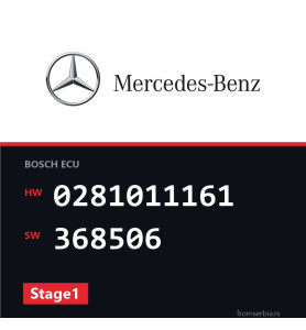 Mercedes-Benz E 220 0281011161 368506 Stage1 tuning file