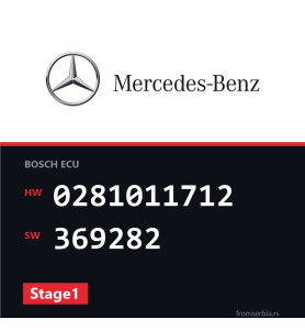 Mercedes-Benz E 270 0281011712 369282 Stage1 tuning file