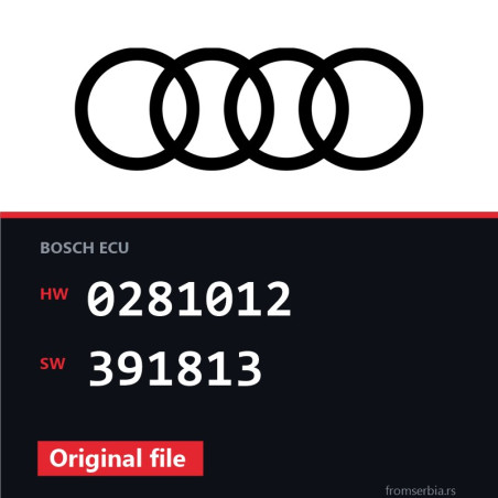 Audi A3 0281012 391813 original ECU file