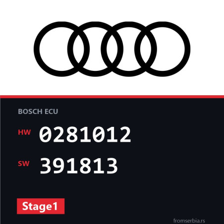 Audi A3 0281012 391813 Stage1 tuning file