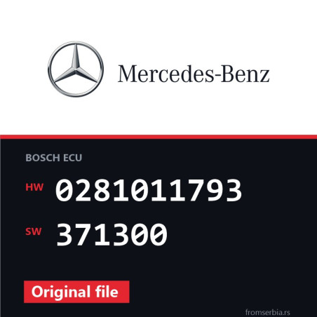 Mercedes-Benz Vito 0281011793 371300 original ECU file