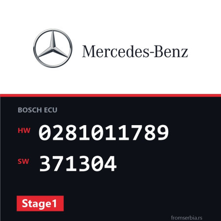 Mercedes-Benz Vito 0281011789 371304 Stage1 tuning file