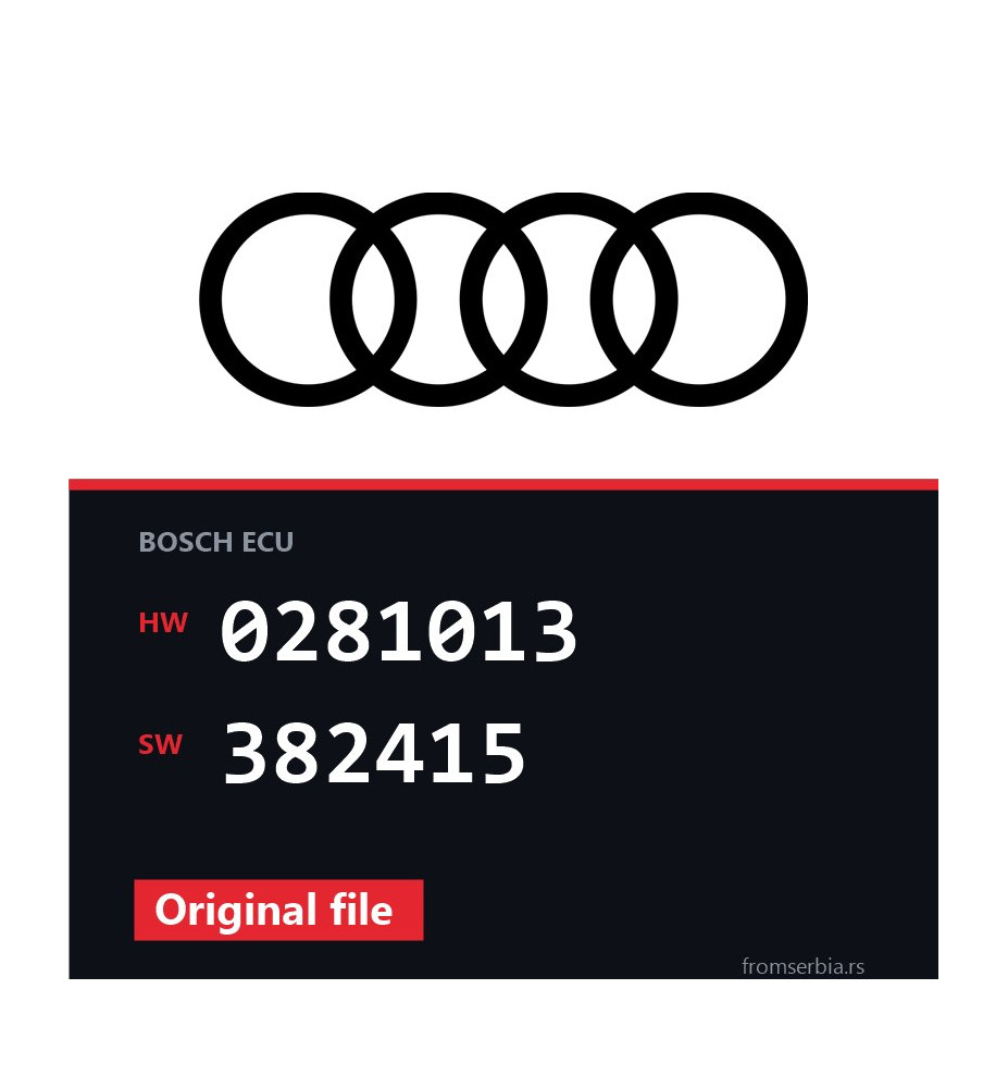 Audi A3 0281013 382415 original ECU file