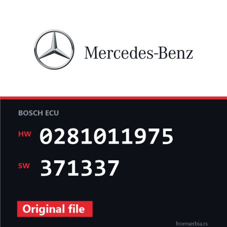 Mercedes-Benz Vito 0281011975 371337 original ECU file