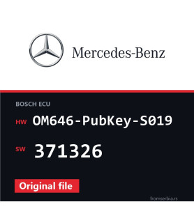 Mercedes-Benz Vito OM646-PubKey-S019 371326 original ECU file