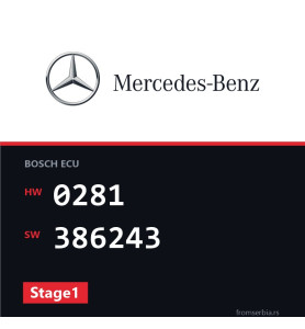 Mercedes-Benz B 180 0281 386243 Stage1 tuning file