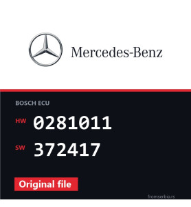 Mercedes-Benz C 200 0281011 372417 original ECU file