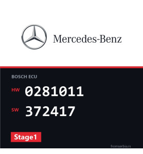 Mercedes-Benz C 200 0281011 372417 Stage1 tuning file