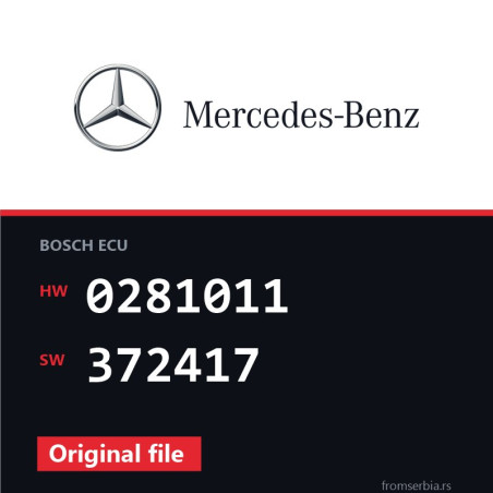 Mercedes-Benz C 200 0281011 372417 original ECU file