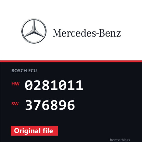 Mercedes-Benz C 200 0281011 376896 original ECU file