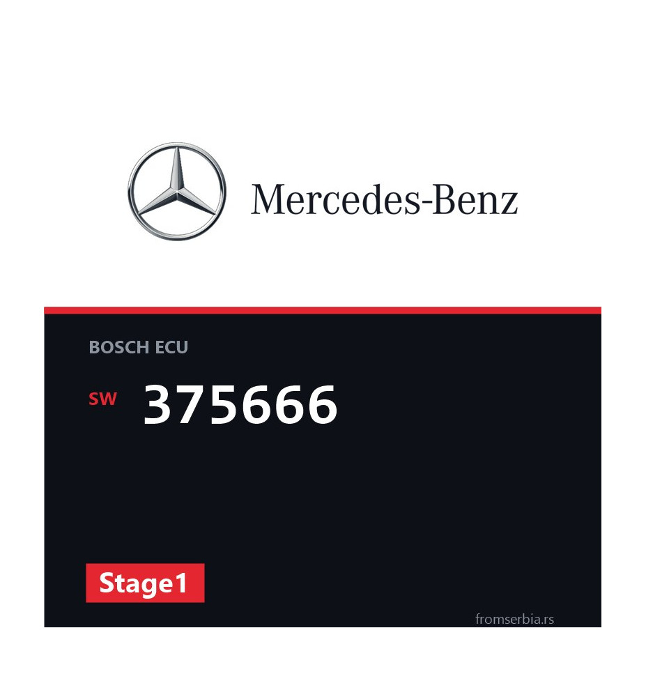 Mercedes-Benz C 200 375666 Stage1 tuning file