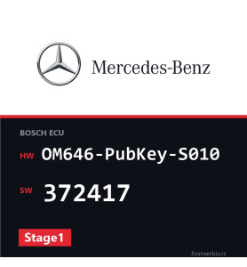 Mercedes-Benz C 200 OM646-PubKey-S010 372417 Stage1 tuning file