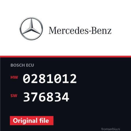 Mercedes-Benz C 220 0281012 376834 original ECU file