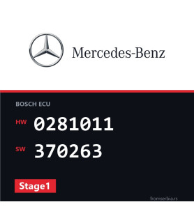 Mercedes-Benz E 200 0281011 370263 Stage1 tuning file