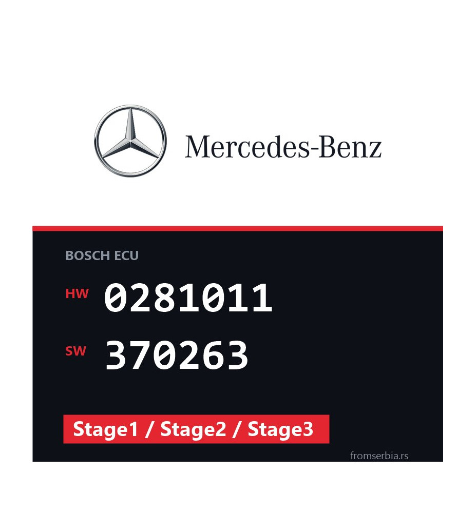 Mercedes-Benz 0281011 370263 Stage1 / Stage2 / Stage3 file