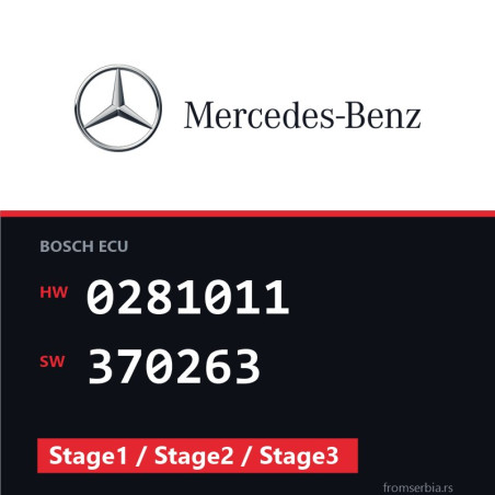 Mercedes-Benz 0281011 370263 Stage1 / Stage2 / Stage3 file