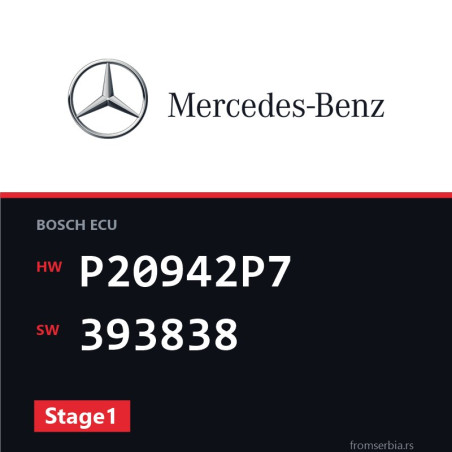 Mercedes-Benz E 320 P20942P7 393838 Stage1 tuning file
