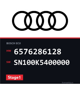 Audi A3 6576286128 SN100K5400000 Stage1 tuning file