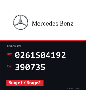 Mercedes-Benz E55 0261S04192 390735 Stage1 / Stage2 tuning file