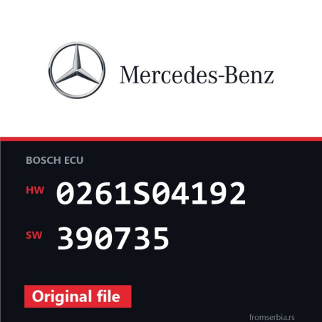 Mercedes-Benz E55 0261S04192 390735 original ECU file