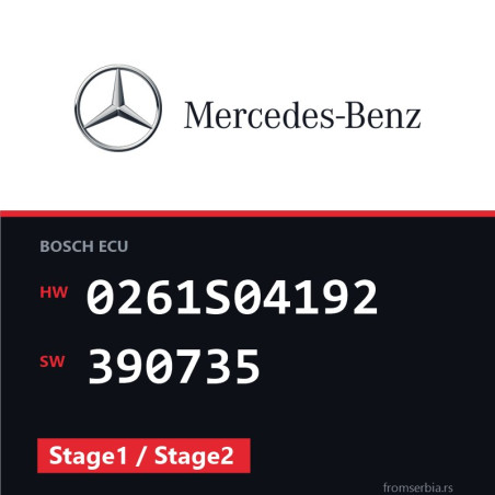 Mercedes-Benz E55 0261S04192 390735 Stage1 / Stage2 tuning file