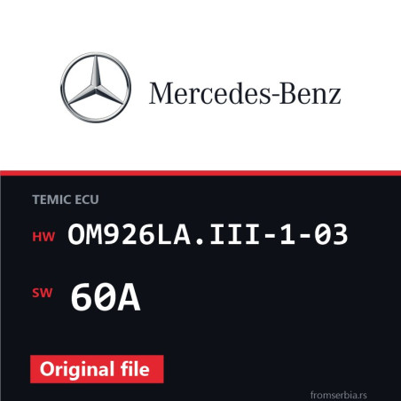 Mercedes-Benz Econic OM926LA.III-1-03 60A original ECU file