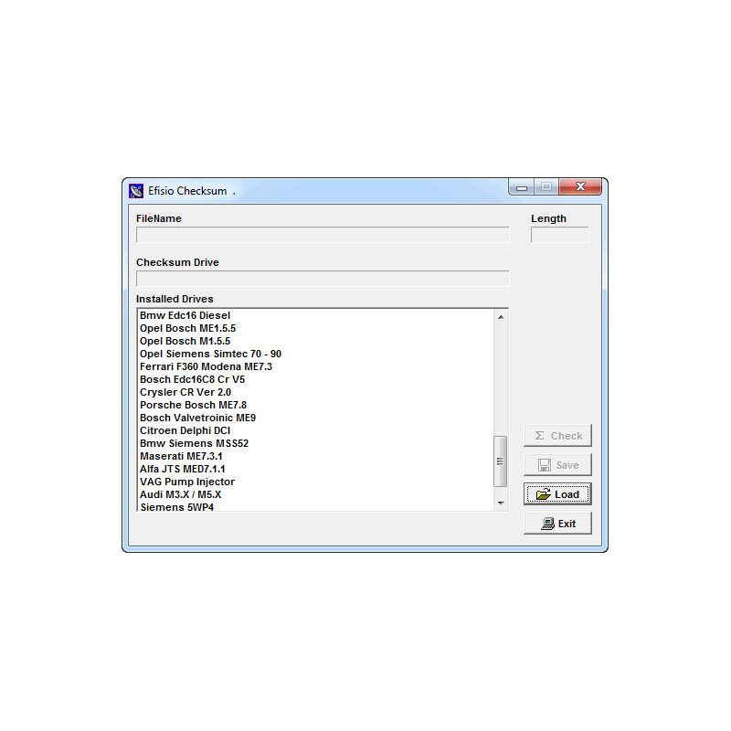 Checksum corrector for ECU files