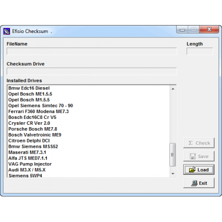 Checksum corrector for ECU files