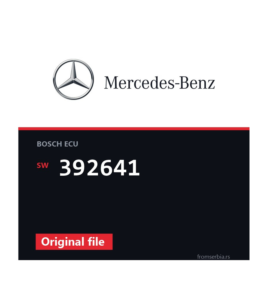 Mercedes-Benz G 320CDI 392641 original ECU file