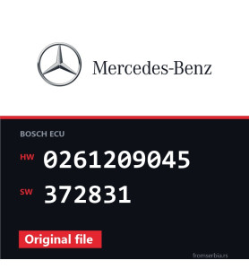 Mercedes-Benz ML 0261209045 372831 original ECU file