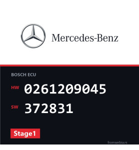 Mercedes-Benz ML 0261209045 372831 Stage1 tuning file