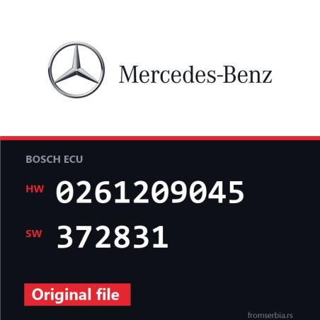 Mercedes-Benz ML 0261209045 372831 original ECU file
