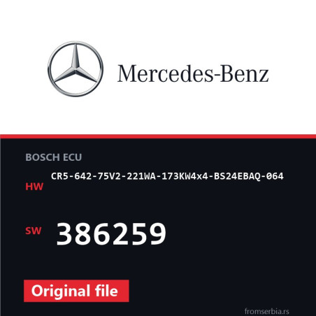 Mercedes-Benz CR5-642-75V2-221WA-173KW4x4-BS24EBAQ-064 386259 original
