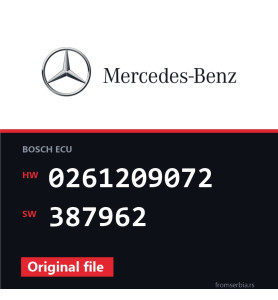 Mercedes-Benz S 500 0261209072 387962 original ECU file