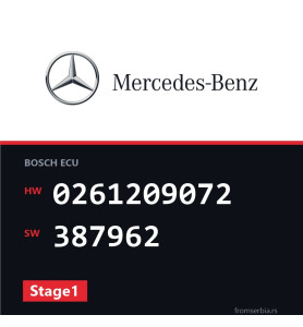 Mercedes-Benz S 500 0261209072 387962 Stage1 tuning file