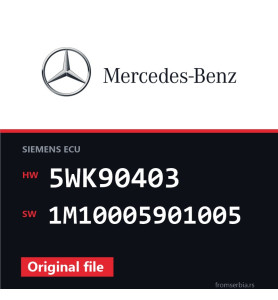 Mercedes-Benz SLK 5WK90403 1M10005901005 original ECU file