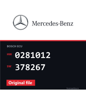Mercedes-Benz Vito 0281012 378267 original ECU file
