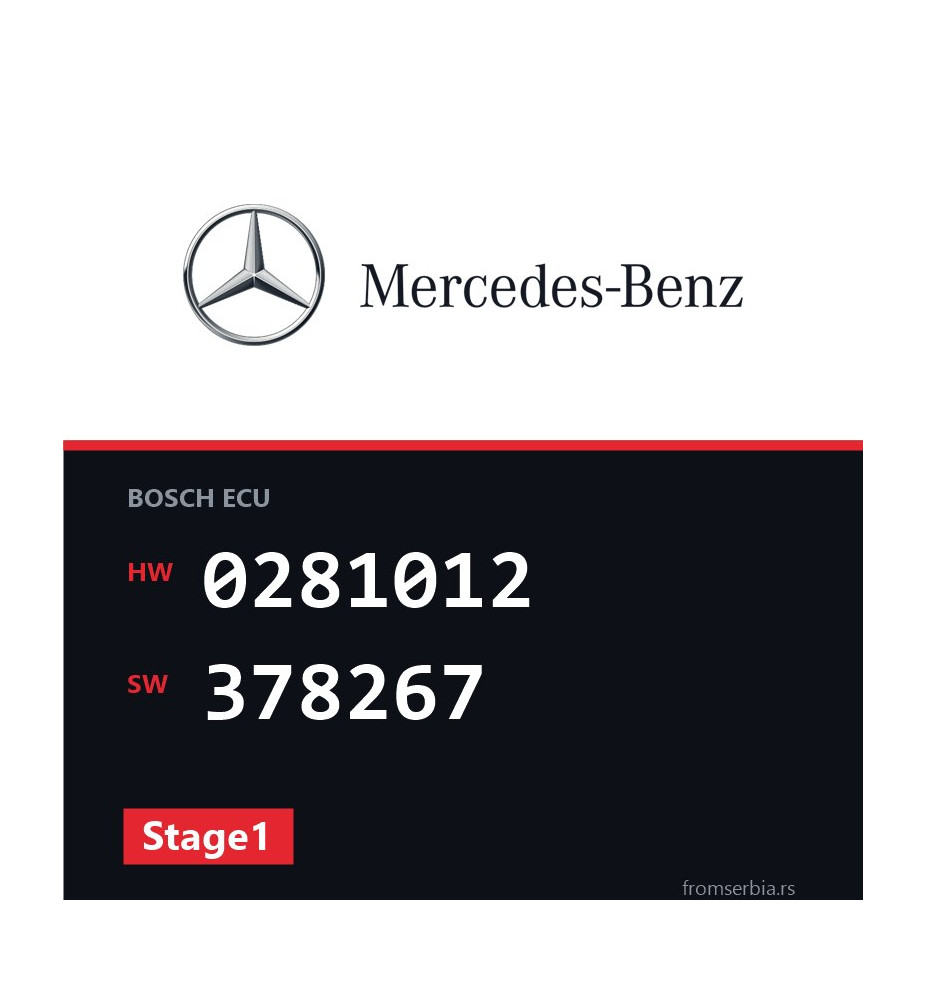 Mercedes-Benz Vito 0281012 378267 Stage1 tuning file
