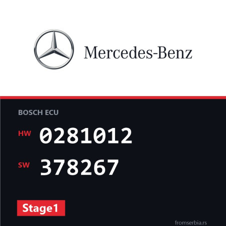 Mercedes-Benz Vito 0281012 378267 Stage1 tuning file