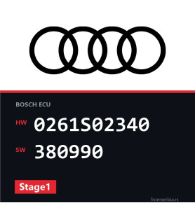 Audi A3 0261S02340 380990 Stage1 tuning file