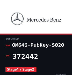 Mercedes-Benz OM646-PubKey-S020 372442 Stage1 / Stage2 file